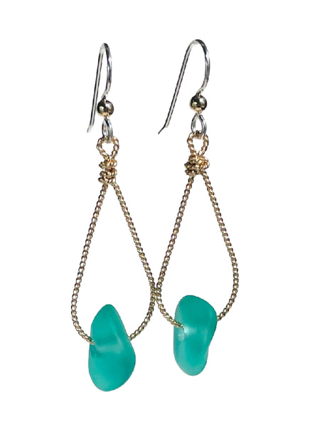Seaglass Nugget Earrings