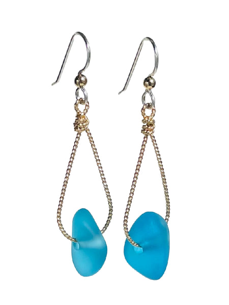Seaglass Nugget Earrings