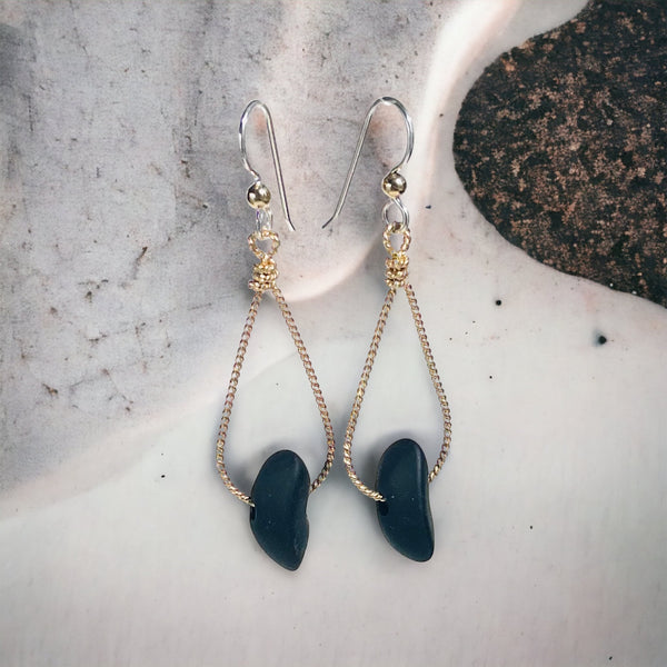 Seaglass Nugget Earrings