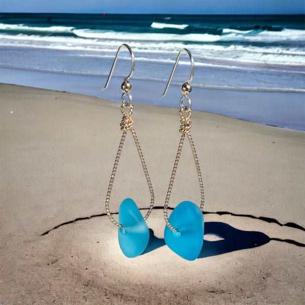 Seaglass Nugget Earrings
