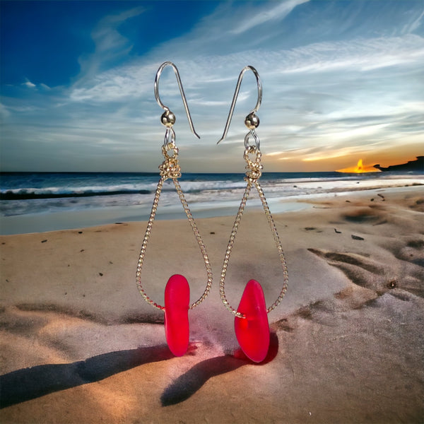 Seaglass Nugget Earrings