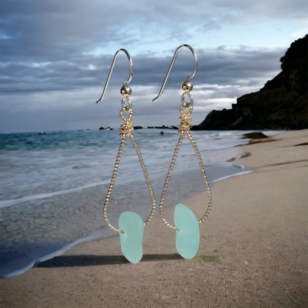 Seaglass Nugget Earrings