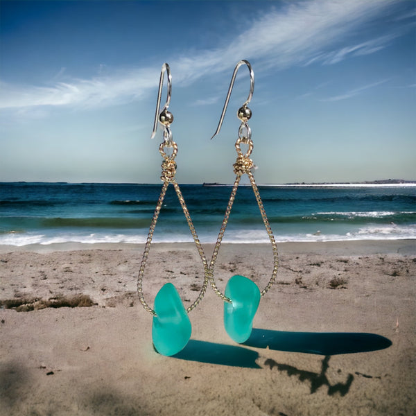 Seaglass Nugget Earrings