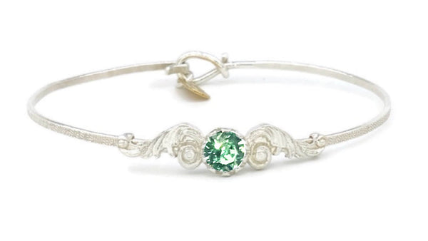 Angel Wings Birthstone Colors Bracelet - Earth Grace Artisan Jewelry