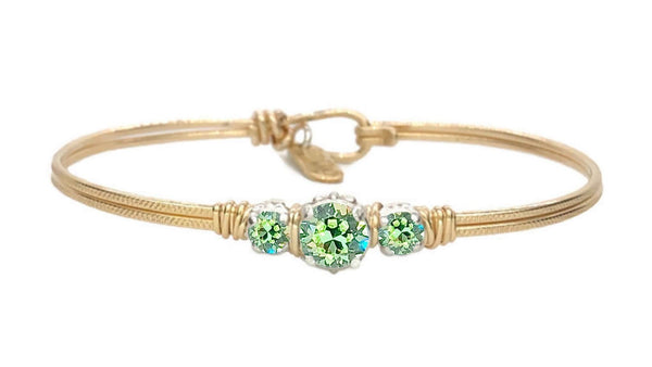 Birthstone Triple Setting Bracelet - Earth Grace Artisan Jewelry