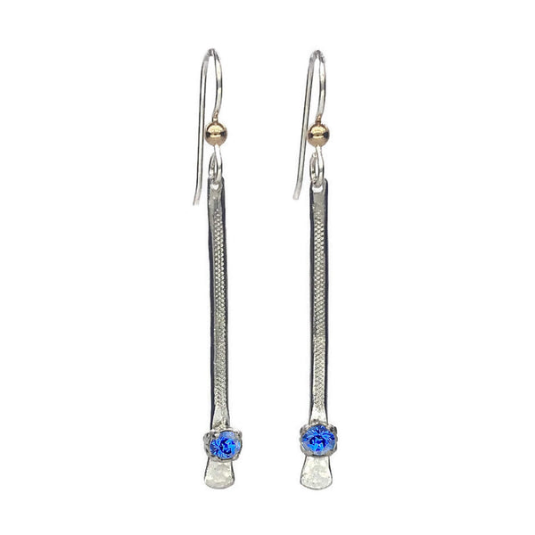 Silver Slider Earrings - Earth Grace Artisan Jewelry