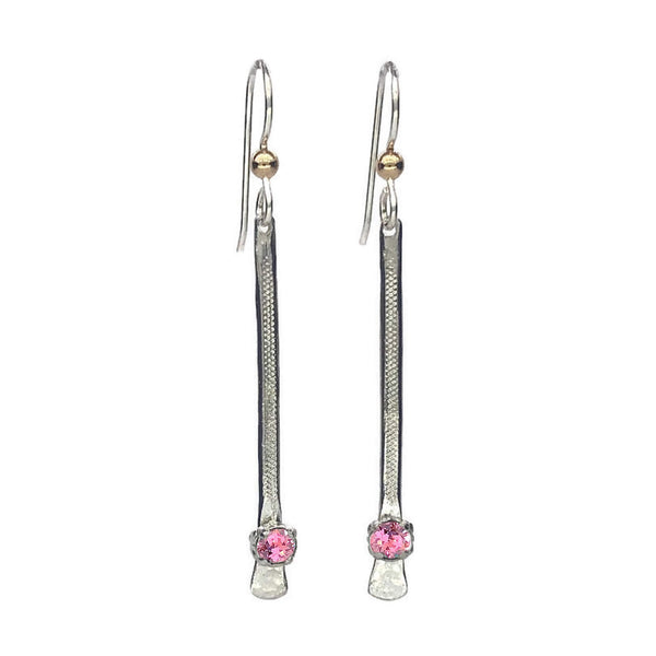 Silver Slider Earrings - Earth Grace Artisan Jewelry