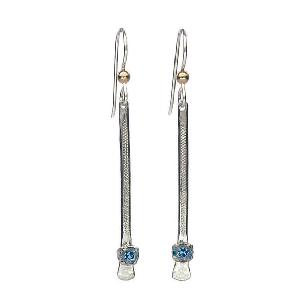 Silver Slider Earrings - Earth Grace Artisan Jewelry