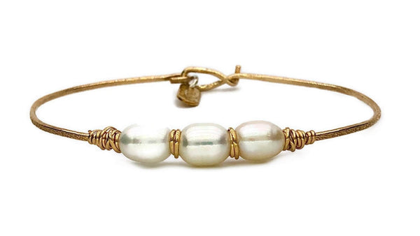 Trinity Pearl Bracelet - Earth Grace Artisan Jewelry
